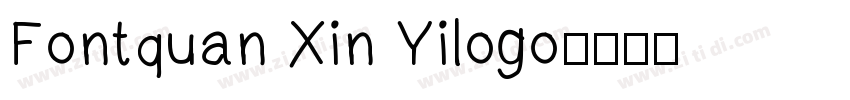 Fontquan Xin Yilogo字体转换